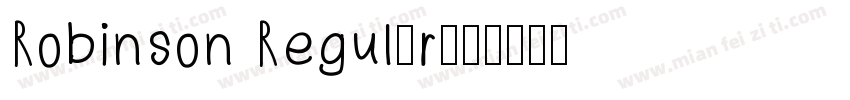 Robinson Regular字体转换